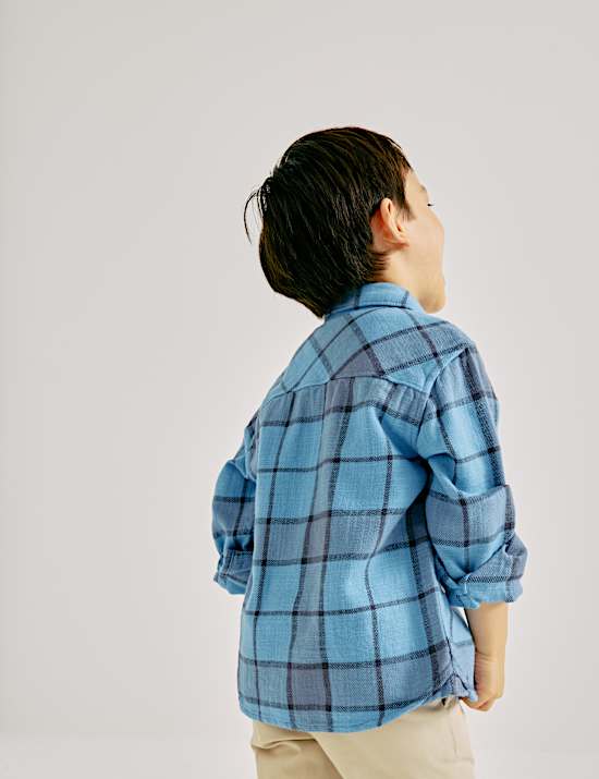Pure Cotton Check Shirt (2-8 Yrs)