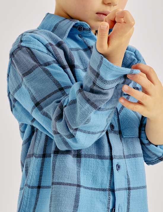 Pure Cotton Check Shirt (2-8 Yrs)
