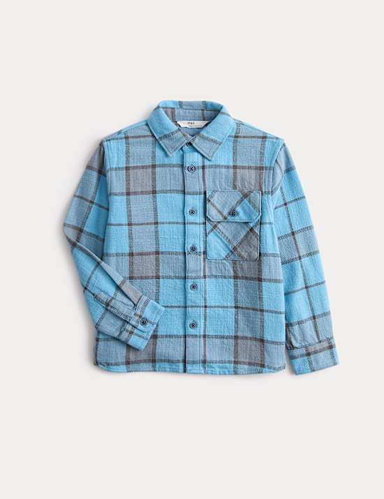 Pure Cotton Check Shirt (2-8 Yrs)