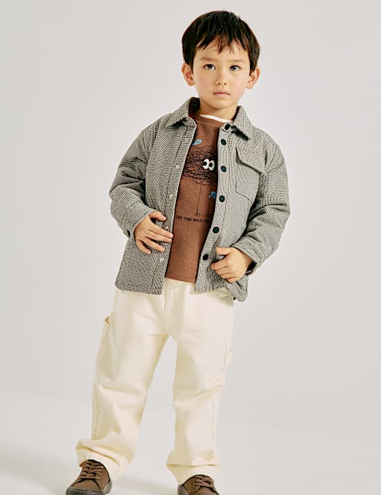 Top en coton brod&eacute; &agrave; motif monstre (du 2 au 8 ans)