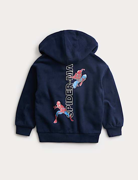 Cotton Rich Spider-Man™ Hoodie (2-8 Yrs)