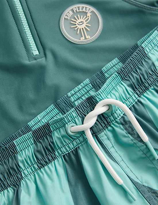 Maillot de bain 2 pi&egrave;ces &agrave; rayures (du 2 au 8 ans)