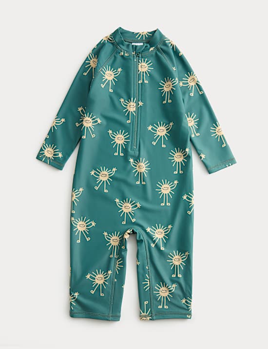 Sun Print All In One Swimsuit (2-8 Yrs)