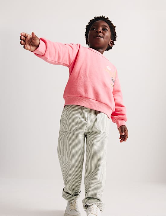 Pantalones de rayas 100 % algod&oacute;n (2-8 a&ntilde;os)