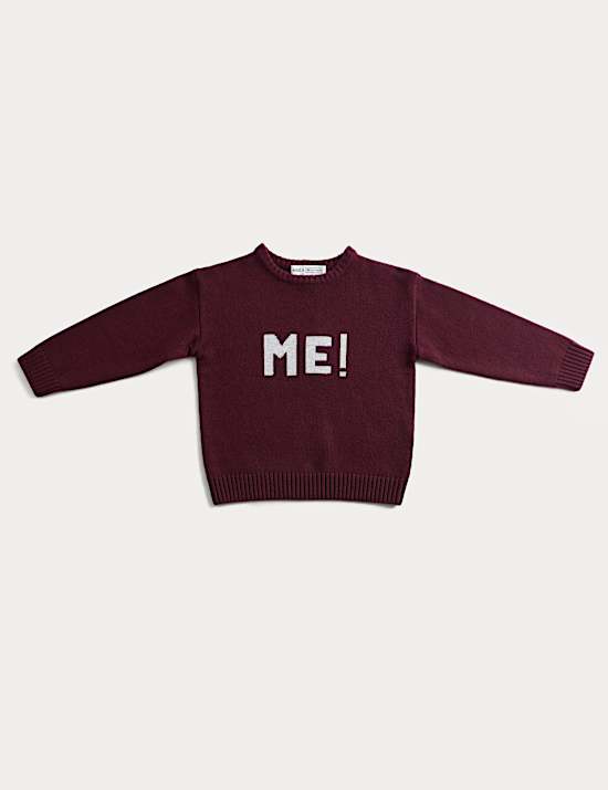 Merino Wool Rich 'Me!' Jumper (2-10 Yrs)