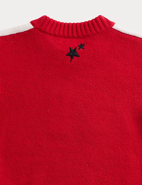 Merino Wool Rich 'Star' Jumper (2-10 Yrs)