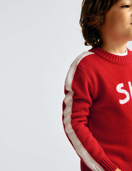 Merino Wool Rich 'Star' Jumper (2-10 Yrs)