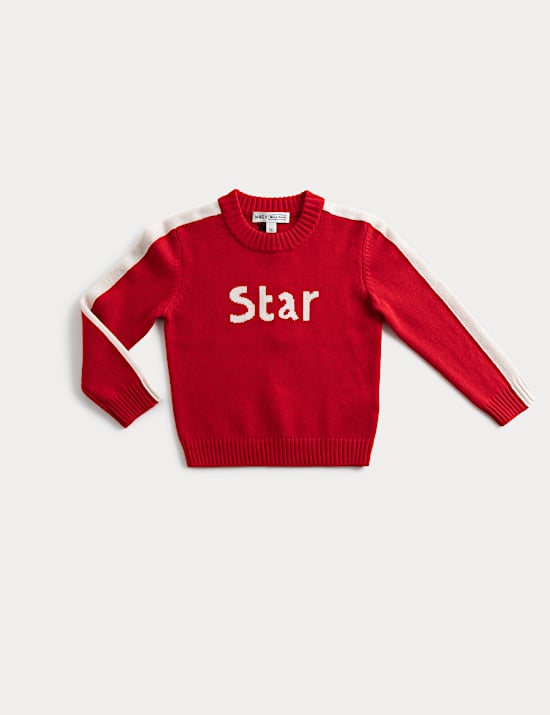 Merino Wool Rich 'Star' Jumper (2-10 Yrs)