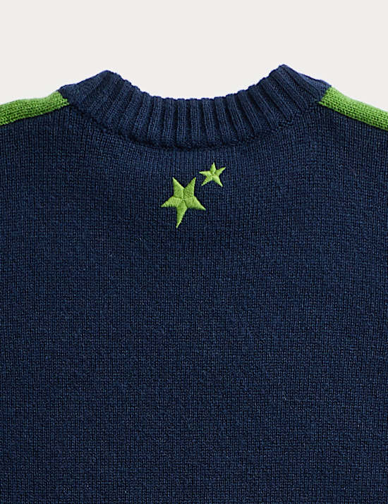 Merino Wool Rich 'Laugh' Jumper (2-10 Yrs)