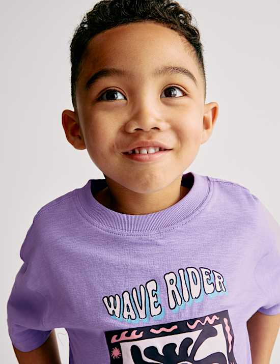 Pure Cotton Graphic T-Shirt (2-16 Yrs)