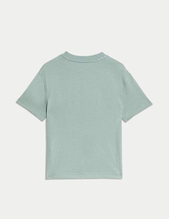 T-shirt &alpha;&pi;ό 100% &beta;&alpha;&mu;&beta;ά&kappa;&iota; &mu;&epsilon; &sigma;&tau;ά&mu;&pi;&alpha; (2-8 &epsilon;&tau;ώ&nu;)