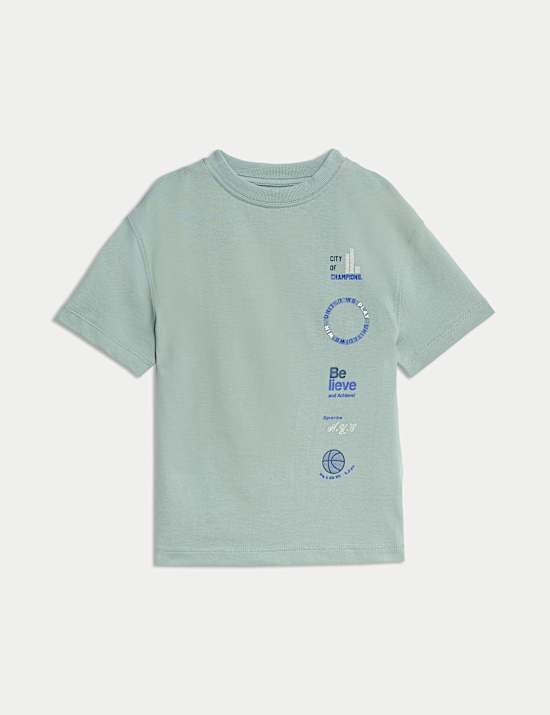 Pure Cotton Graphic T-Shirt (2-8 Yrs)