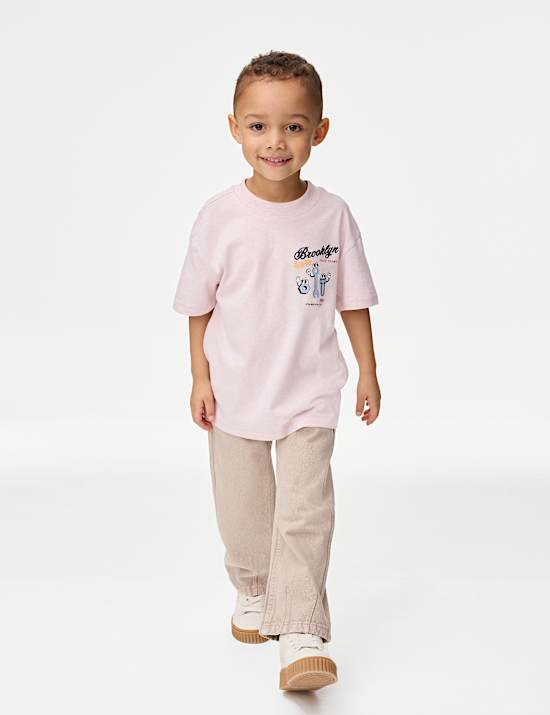 T-shirt 100&nbsp;% coton à motif graphique (du 2&nbsp;au 8&nbsp;ans)