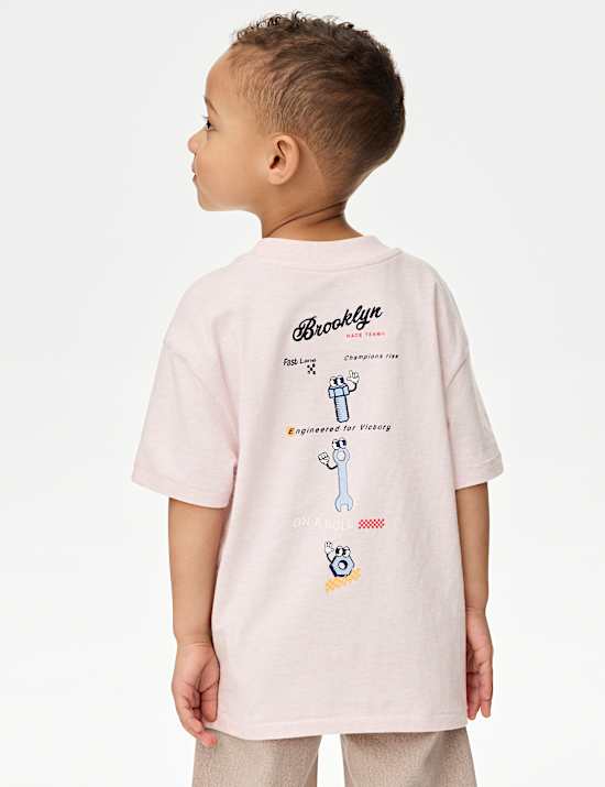 T-shirt 100&nbsp;% coton à motif graphique (du 2&nbsp;au 8&nbsp;ans)