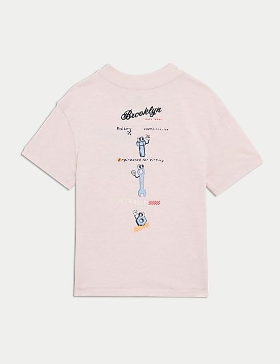 T-shirt 100&nbsp;% coton à motif graphique (du 2&nbsp;au 8&nbsp;ans)