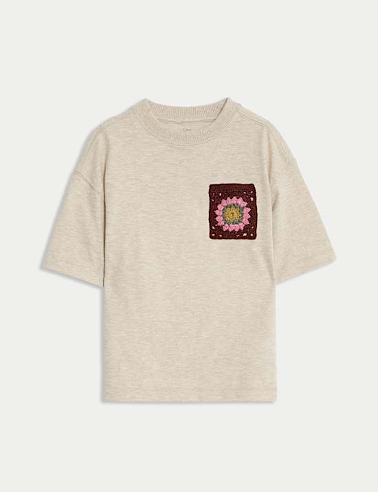 Pure Cotton Pocket T-Shirt (2-8 Yrs)
