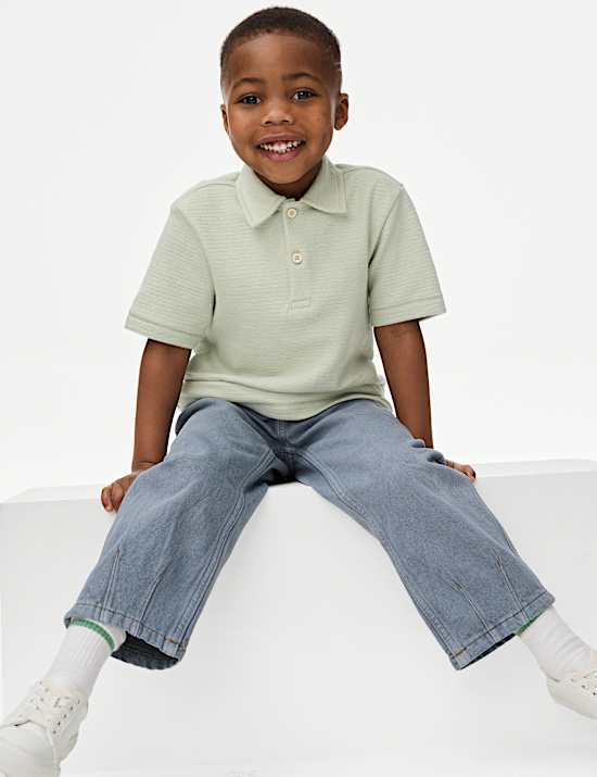 Cotton Rich Knitted Polo Shirt (2-8 Yrs)