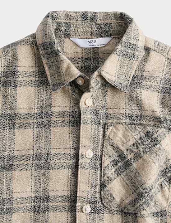 Pure Cotton Checked Shirt (2-8 Yrs)