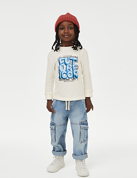 Top 100 % coton avec texte Future Icon (du 2 au 8 ans)