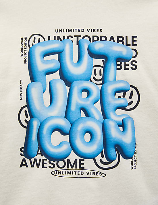 Top 100 % coton avec texte Future Icon (du 2 au 8 ans)