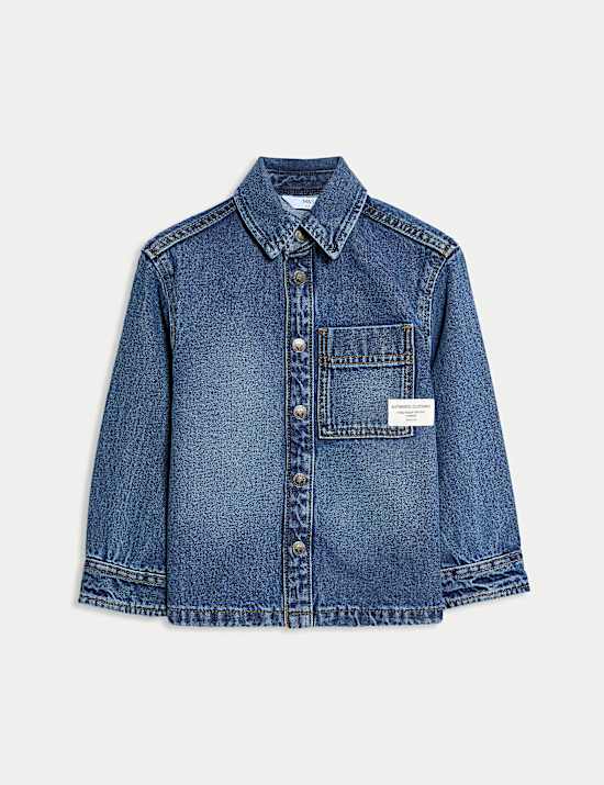 Pure Cotton Twill Denim Shirt (2-8 Yrs)