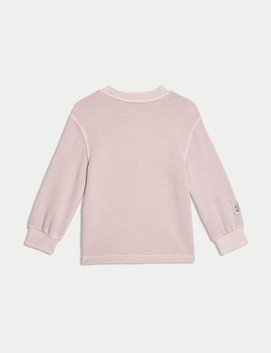 Cotton Rich Slogan Print Top (1-8 Yrs)