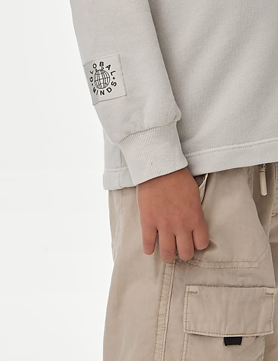 Top en coton avec texte imprim&eacute; (du 1 au 8 ans)