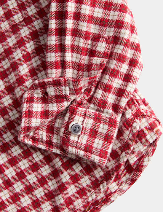 Pure Cotton Checked Shirt (2-8 Yrs)