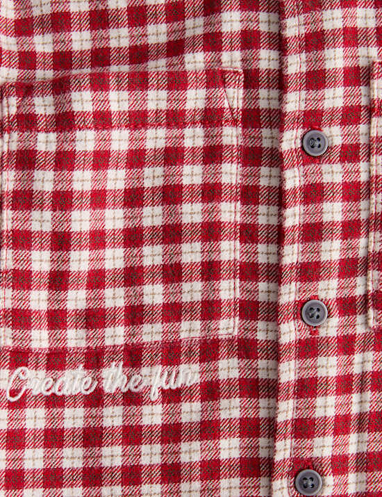 Pure Cotton Checked Shirt (2-8 Yrs)