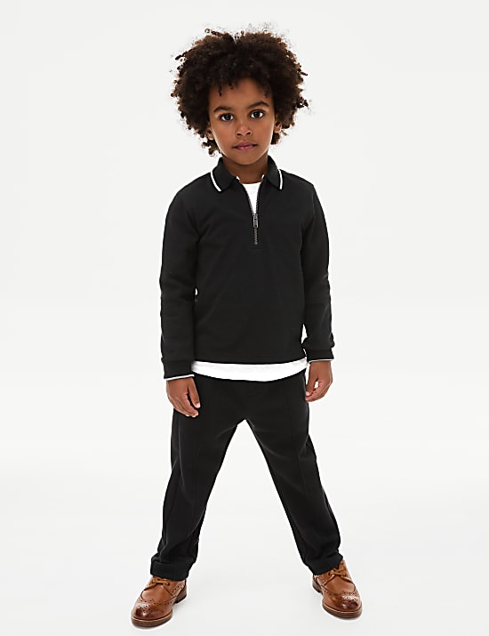 Cotton Rich Tipped Polo Shirt (1-8 Yrs)