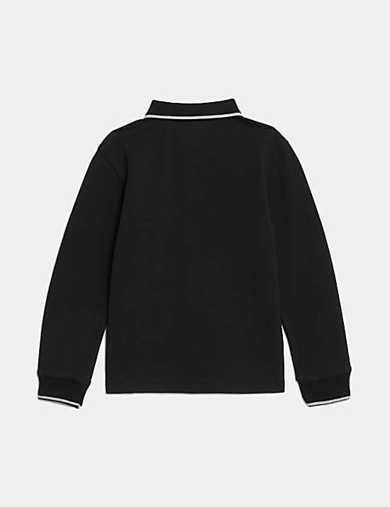 Cotton Rich Tipped Polo Shirt (1-8 Yrs)