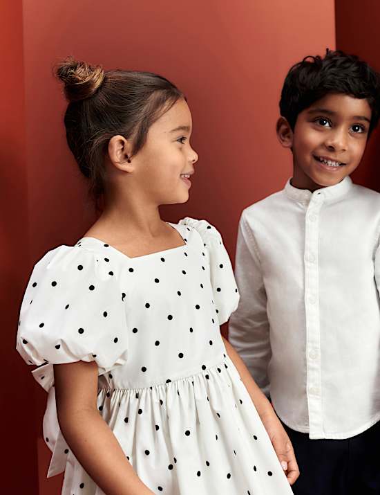 Linen Rich Grandad Shirt (2-8 Yrs)