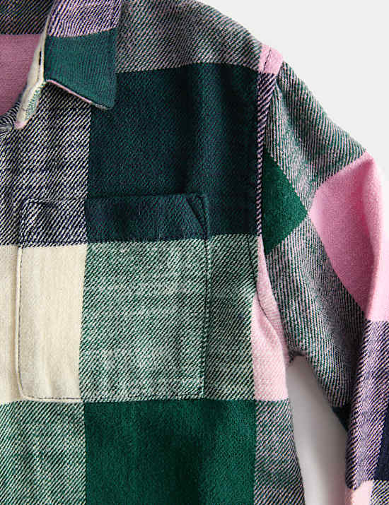 חולצה משובצת מכותנה טהורה (8-2 שנים)