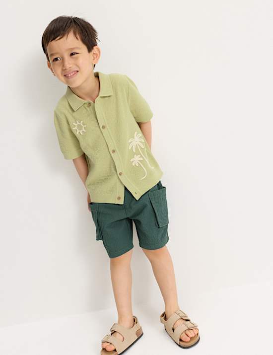 Polo bordado de punto 100 % algod&oacute;n (2-8 a&ntilde;os)