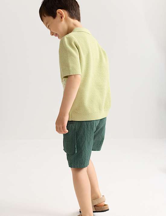 Polo bordado de punto 100 % algod&oacute;n (2-8 a&ntilde;os)