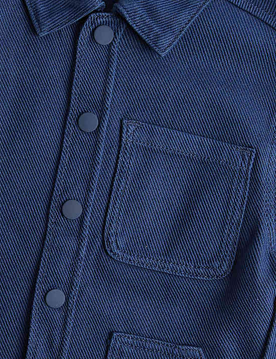 Pure Cotton Denim Overshirt (2-8 Yrs)