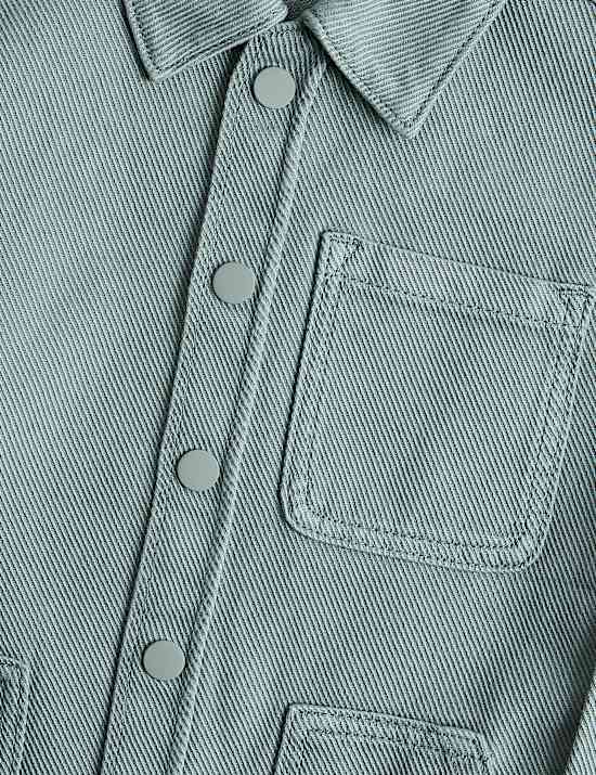 Pure Cotton Denim Overshirt (2-8 Yrs)