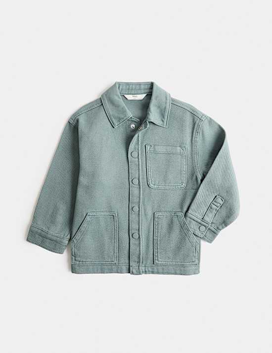 Pure Cotton Denim Overshirt (2-8 Yrs)