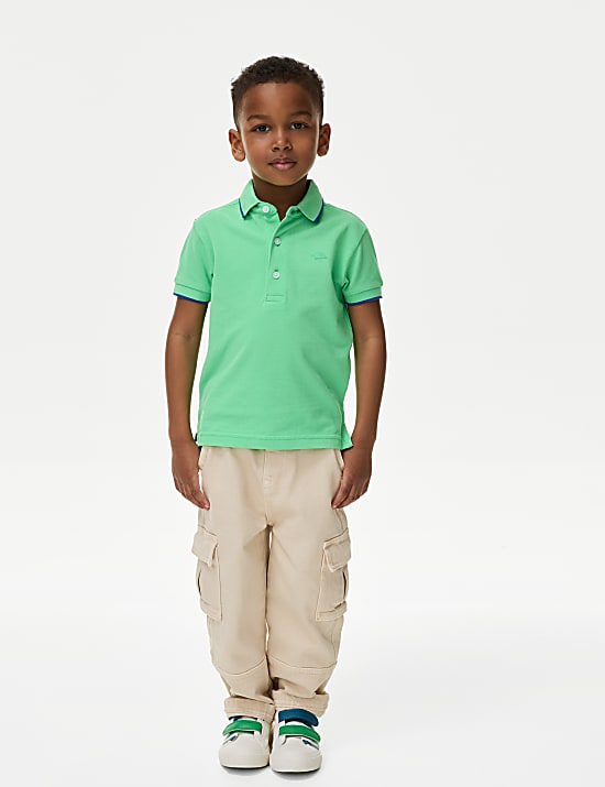 Pure Cotton Polo Shirt (2-8 Yrs)