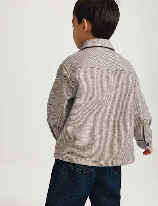 Pure Cotton Brushed Striped Shirt (2-8 Yrs)