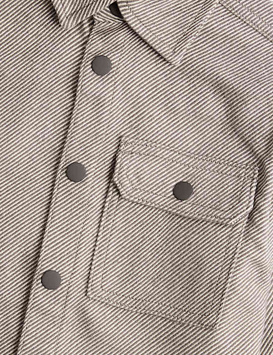 Pure Cotton Brushed Striped Shirt (2-8 Yrs)