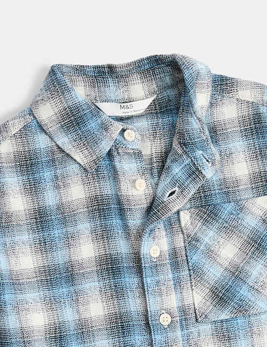 Pure Cotton Checked Shirt (2-8 Yrs)