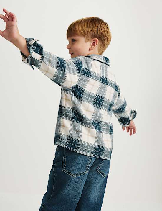 Pure Cotton Checked Shirt (2-8 Yrs)