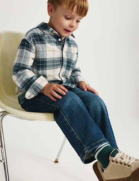 Pure Cotton Checked Shirt (2-8 Yrs)