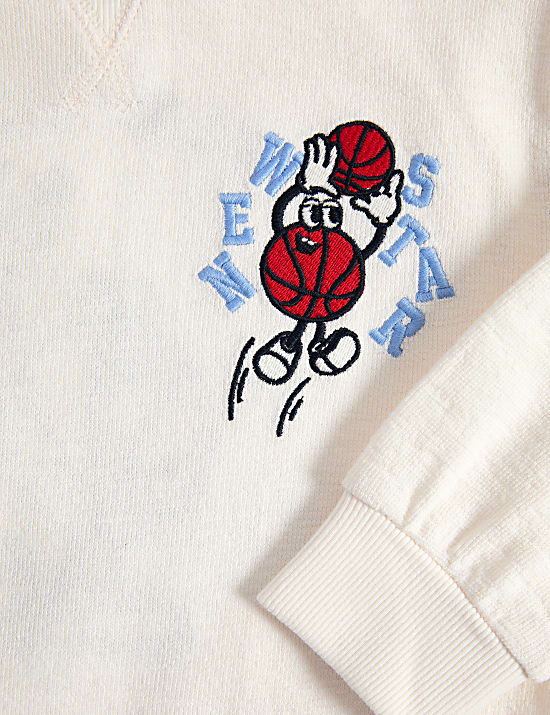 Pure Cotton Basketball Top (2-8 Yrs)