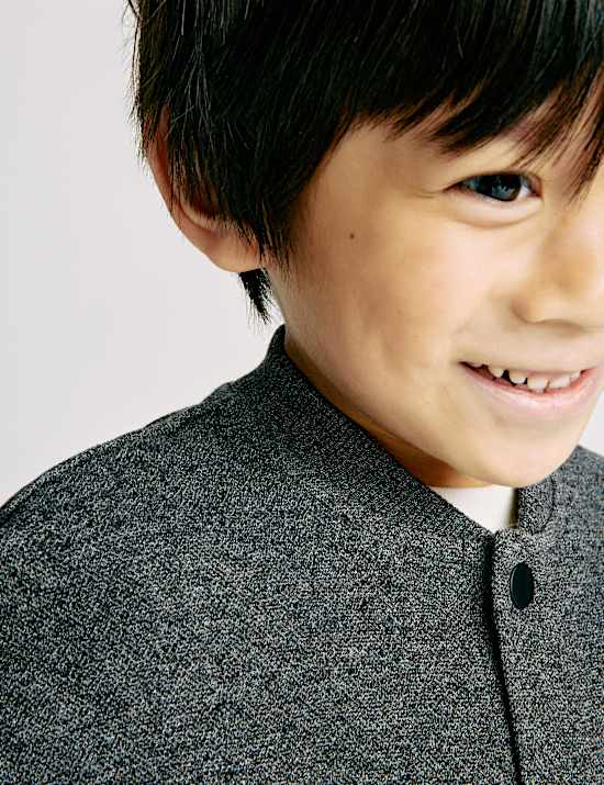 Ζέρσεϊ bomber τζάκετ από σύμμεικτο βαμβάκι (2-8 ετών)