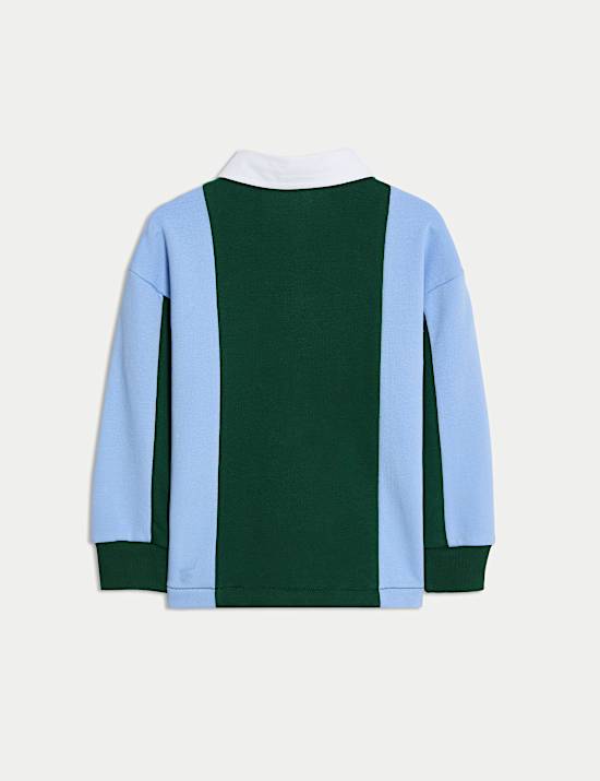 Cotton Rich Striped Rugby Top (2-8 Yrs)