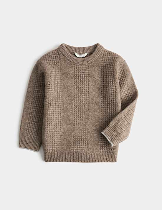 Textured Knitted Jumper (2-8 Yrs)