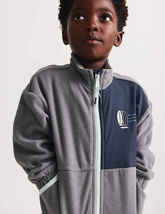 Fleece Unplug and Play Zip Through Jacket (2-8 Yrs)