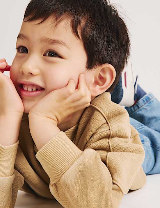 Cotton Rich Badge Sweatshirt (2-8 Yrs)